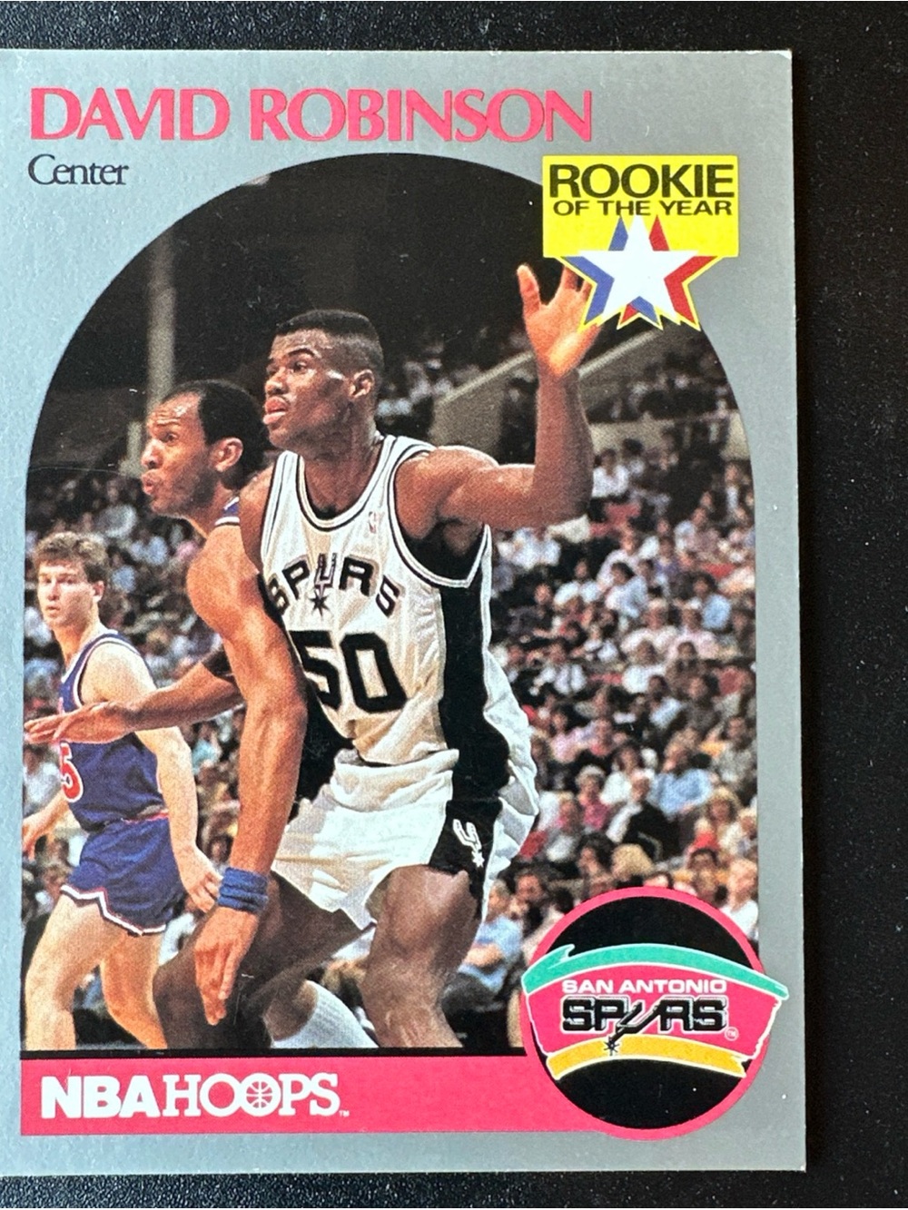 NBA David Robinson Rookie Card - Rookie of the Year - NBA Properties 1990